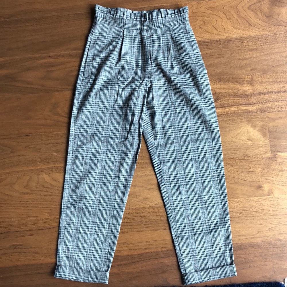 Topshop checked trousers
